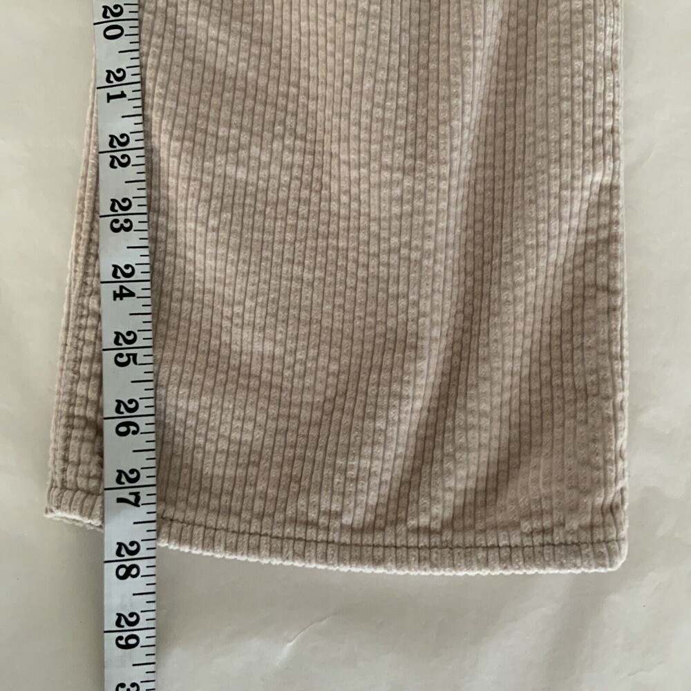 Levi’s Premium Ribbed Ribcage Straight Ankle High Rise Pants Khaki 27 - Picture 8 of 12